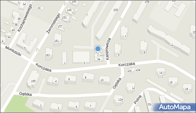 Kwidzyn, Korczaka Janusza, 3b, mapa Kwidzyn