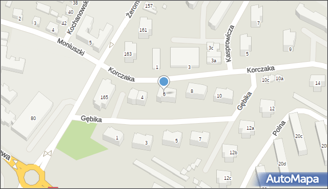 Kwidzyn, Korczaka Janusza, 6, mapa Kwidzyn