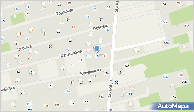 Łacha, Konwaliowa, 15, mapa Łacha