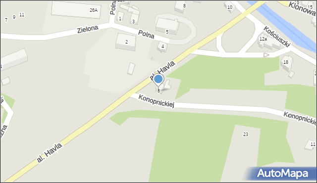 Lądek-Zdrój, Konopnickiej Marii, 8, mapa Lądek-Zdrój