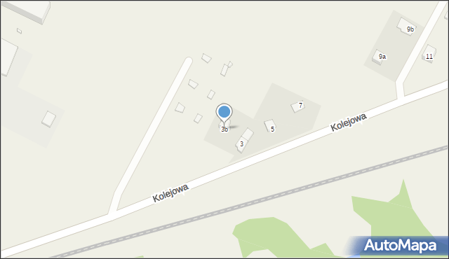 Łagówek, Kolejowa, 3b, mapa Łagówek