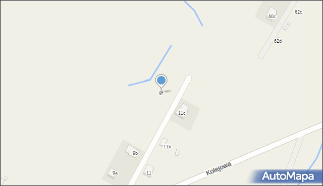 Łagówek, Kolejowa, 9f, mapa Łagówek