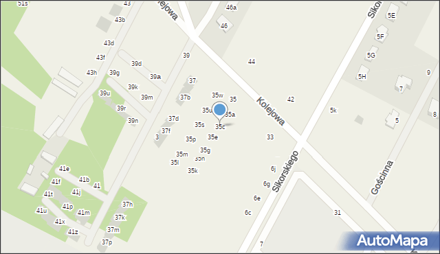 Łajski, Kolejowa, 35c, mapa Łajski