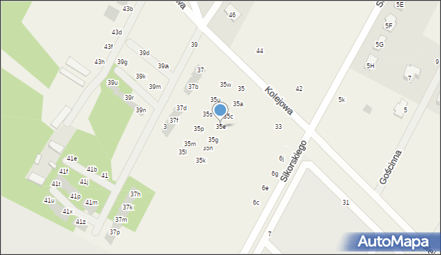 Łajski, Kolejowa, 35e, mapa Łajski