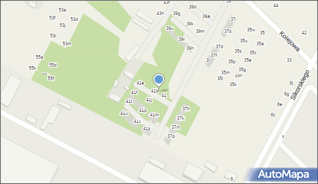 Łajski, Kolejowa, 41a, mapa Łajski