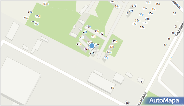 Łajski, Kolejowa, 41z, mapa Łajski