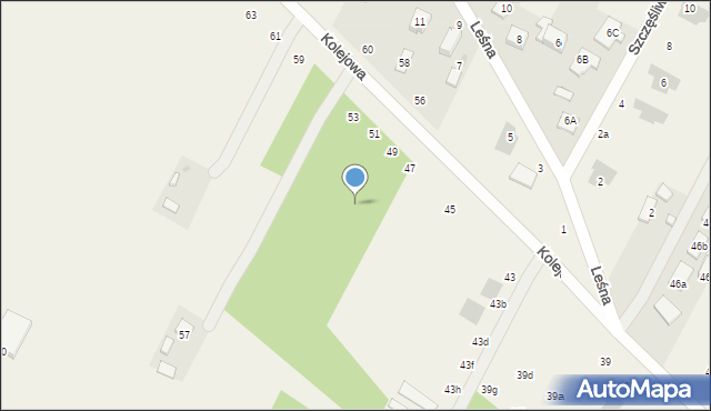 Łajski, Kolejowa, 51h, mapa Łajski
