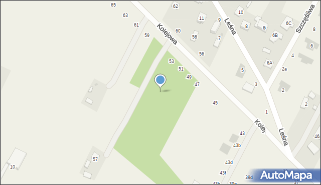 Łajski, Kolejowa, 51l, mapa Łajski
