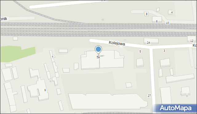 Łańcut, Kolejowa, 5a, mapa Łańcut