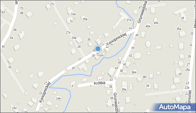 Łańcut, Konopnickiej Marii, 18A, mapa Łańcut