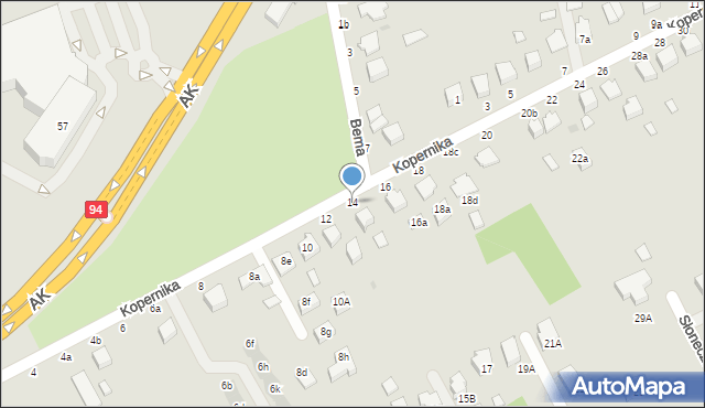 Łańcut, Kopernika Mikołaja, 14, mapa Łańcut