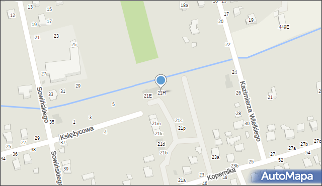 Łańcut, Kopernika Mikołaja, 21H, mapa Łańcut