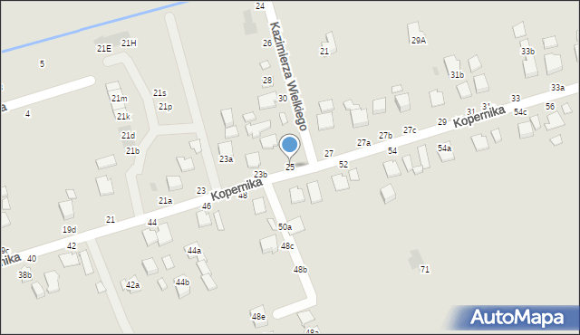 Łańcut, Kopernika Mikołaja, 25, mapa Łańcut