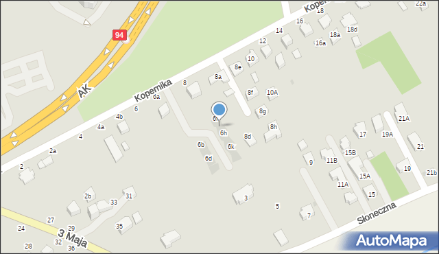 Łańcut, Kopernika Mikołaja, 6g, mapa Łańcut