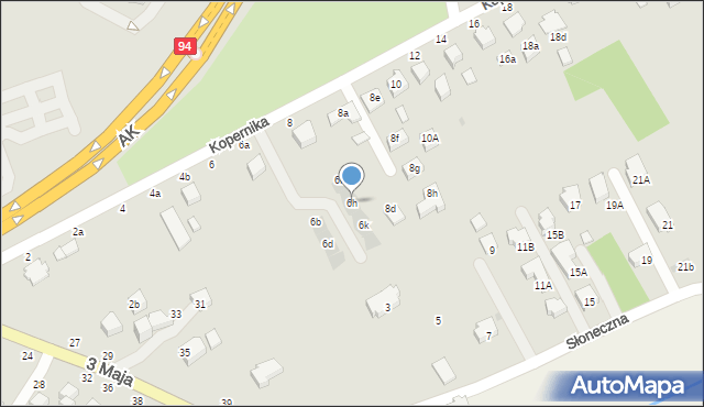 Łańcut, Kopernika Mikołaja, 6h, mapa Łańcut