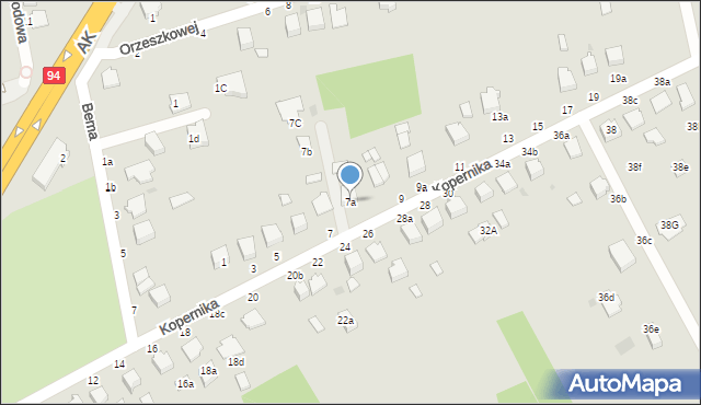 Łańcut, Kopernika Mikołaja, 7a, mapa Łańcut