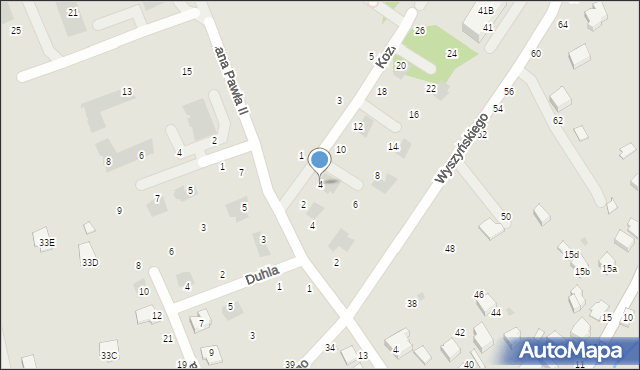 Łańcut, Koziei Ignacego, 4, mapa Łańcut