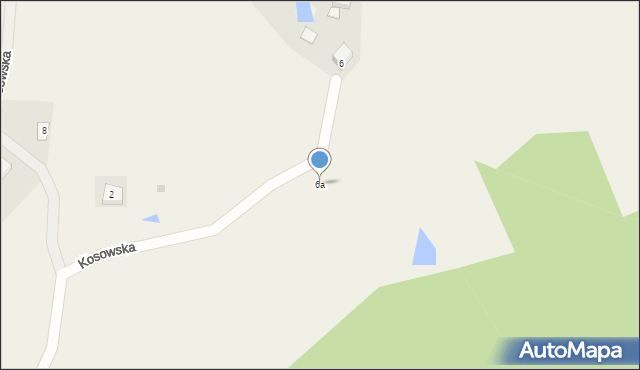 Łapalice, Kosowska, 6a, mapa Łapalice
