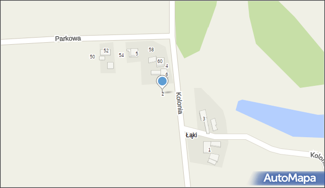 Lasaki, Kolonia, 2, mapa Lasaki