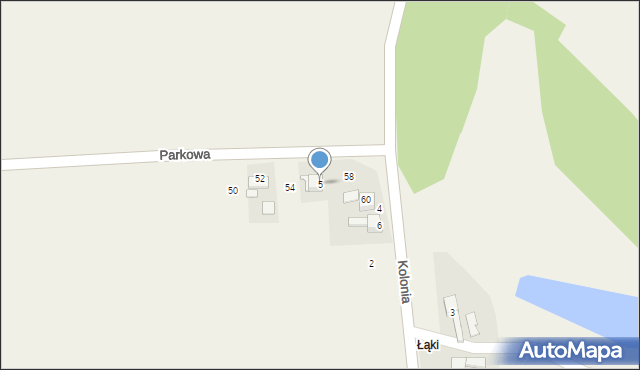 Lasaki, Kolonia, 5, mapa Lasaki