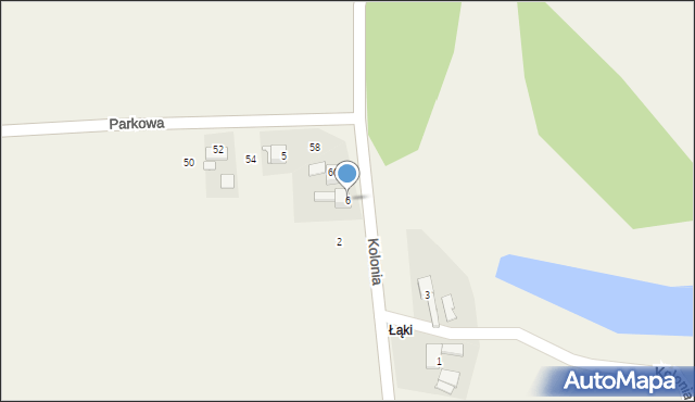 Lasaki, Kolonia, 6, mapa Lasaki