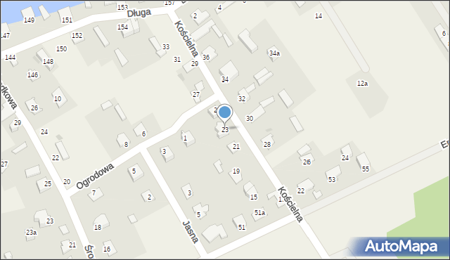 Laskowiec, Kościelna, 23, mapa Laskowiec