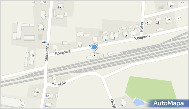 Lasocice, Kolejowa, 2, mapa Lasocice