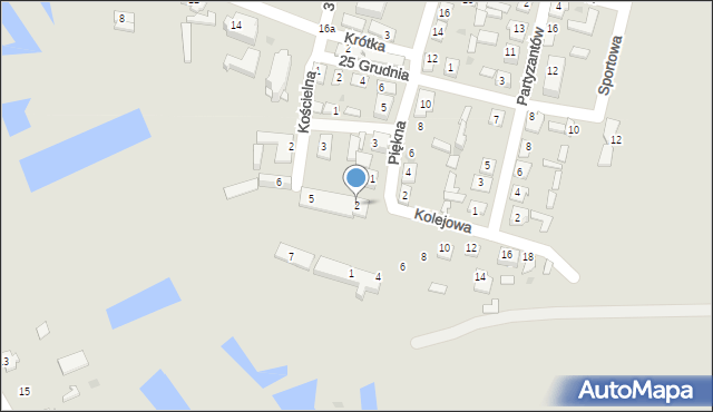 Łaszczów, Kolejowa, 2, mapa Łaszczów