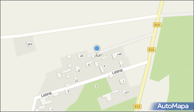 Lebiedziew, Kodeńska, 151A, mapa Lebiedziew