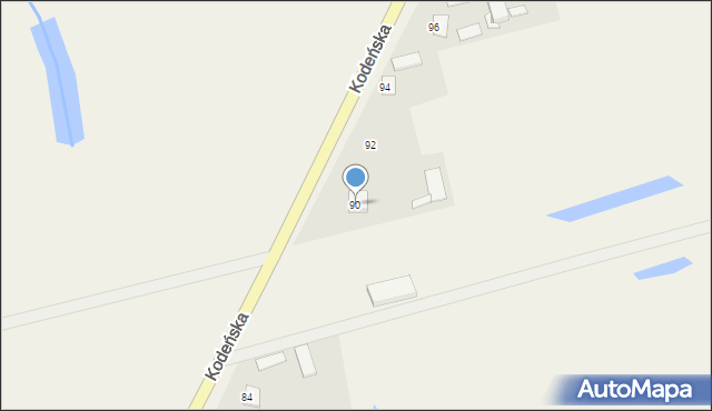 Lebiedziew, Kodeńska, 90, mapa Lebiedziew