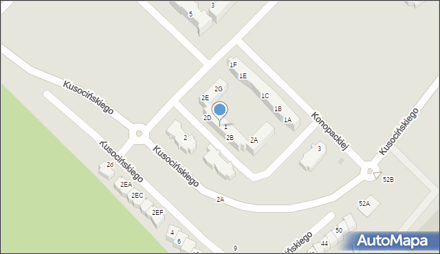 Lębork, Konopackiej Haliny, 2C, mapa Lębork