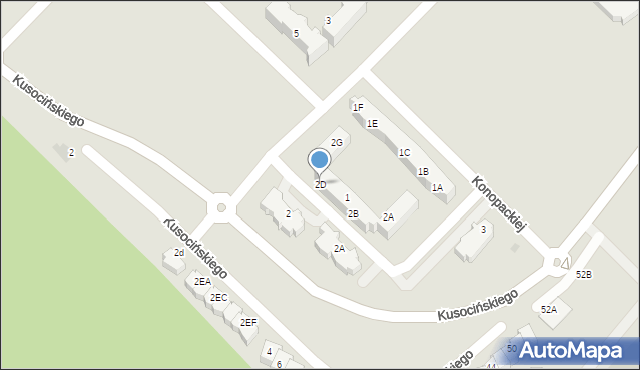 Lębork, Konopackiej Haliny, 2D, mapa Lębork