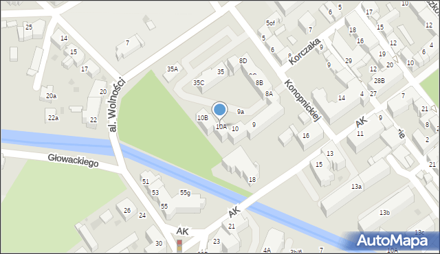 Lębork, Konopnickiej Marii, 10A, mapa Lębork