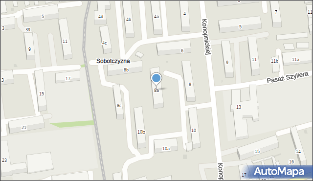 Łęczyca, Konopnickiej Marii, 8a, mapa Łęczyca