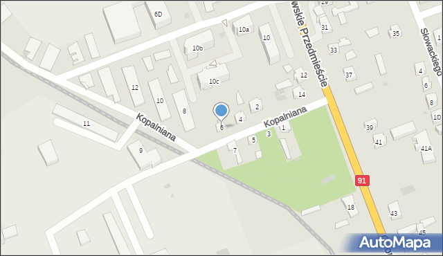 Łęczyca, Kopalniana, 6, mapa Łęczyca