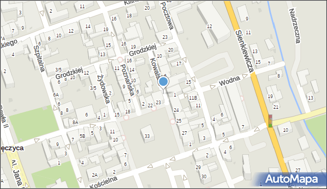 Łęczyca, Kowalska, 2, mapa Łęczyca