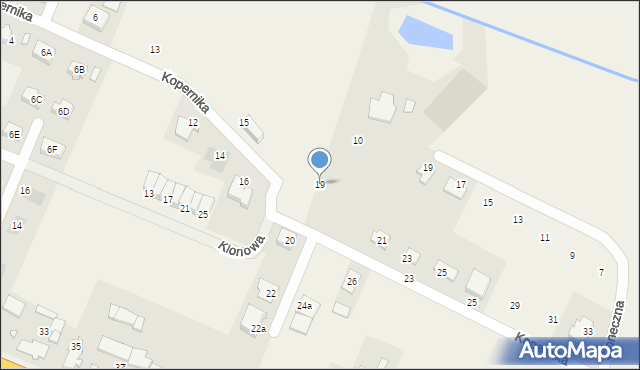 Lędziny, Kopernika Mikołaja, 19, mapa Lędziny