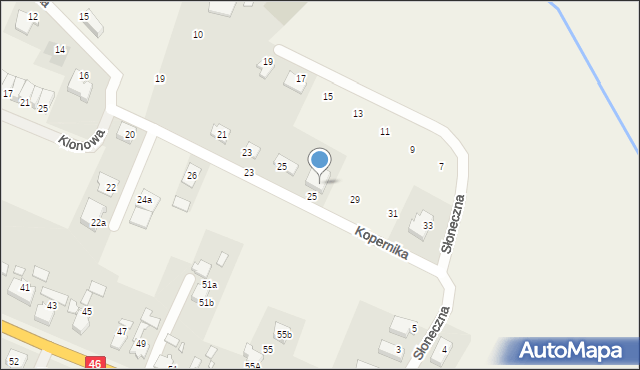 Lędziny, Kopernika Mikołaja, 27, mapa Lędziny