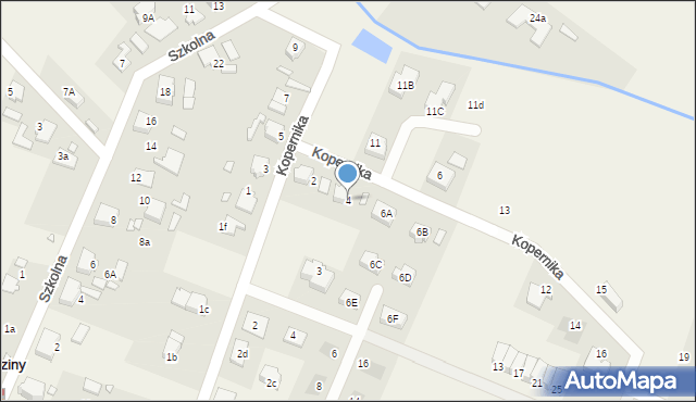 Lędziny, Kopernika Mikołaja, 4, mapa Lędziny