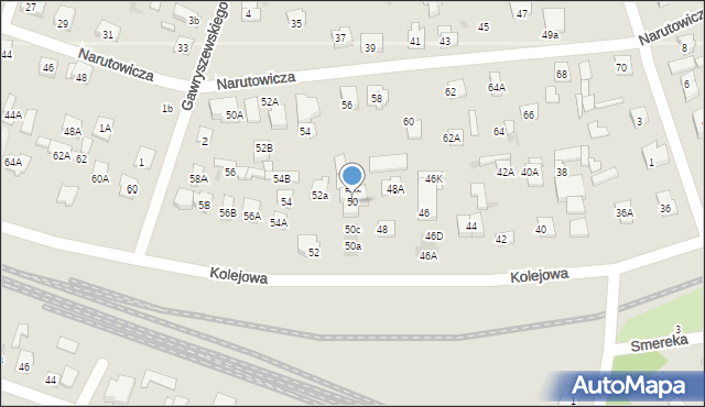 Legionowo, Kolejowa, 50f, mapa Legionowo