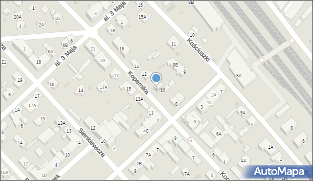 Legionowo, Kopernika Mikołaja, 10A, mapa Legionowo