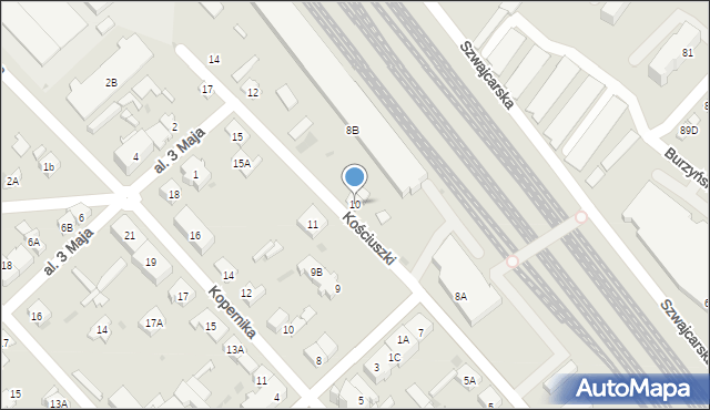 Legionowo, Kościuszki Tadeusza, gen., 10, mapa Legionowo