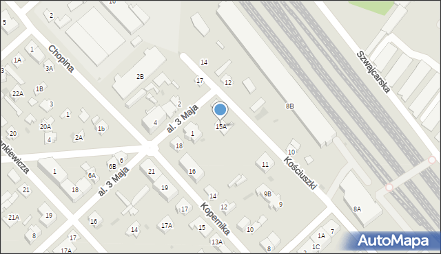 Legionowo, Kościuszki Tadeusza, gen., 15A, mapa Legionowo