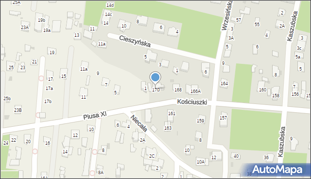 Legionowo, Kościuszki Tadeusza, gen., 170, mapa Legionowo