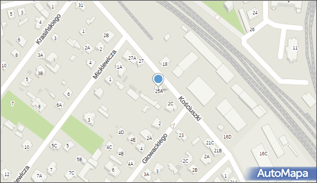Legionowo, Kościuszki Tadeusza, gen., 25A, mapa Legionowo