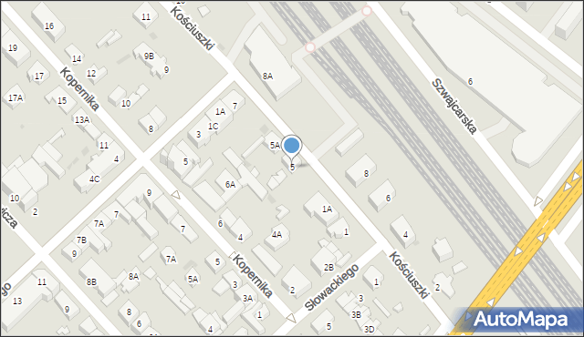 Legionowo, Kościuszki Tadeusza, gen., 5, mapa Legionowo