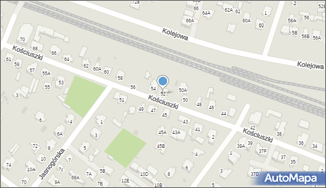 Legionowo, Kościuszki Tadeusza, gen., 52, mapa Legionowo