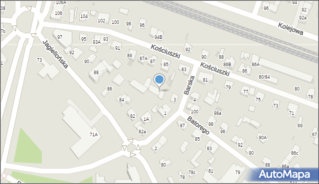 Legionowo, Kościuszki Tadeusza, gen., 85k, mapa Legionowo