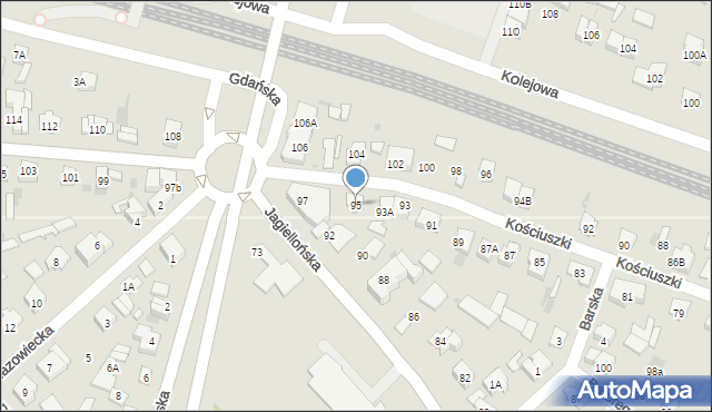 Legionowo, Kościuszki Tadeusza, gen., 95, mapa Legionowo