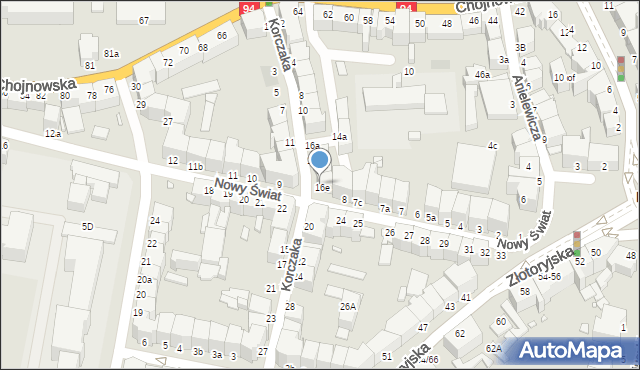 Legnica, Korczaka Janusza, 16e, mapa Legnicy